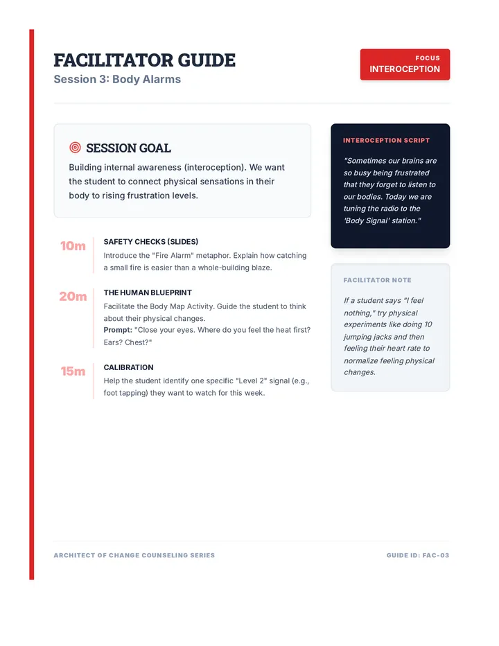 Body Alarms Facilitator Guide
