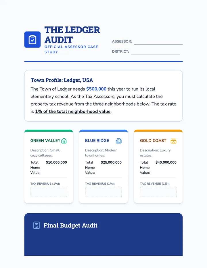 Ledger Audit Worksheet