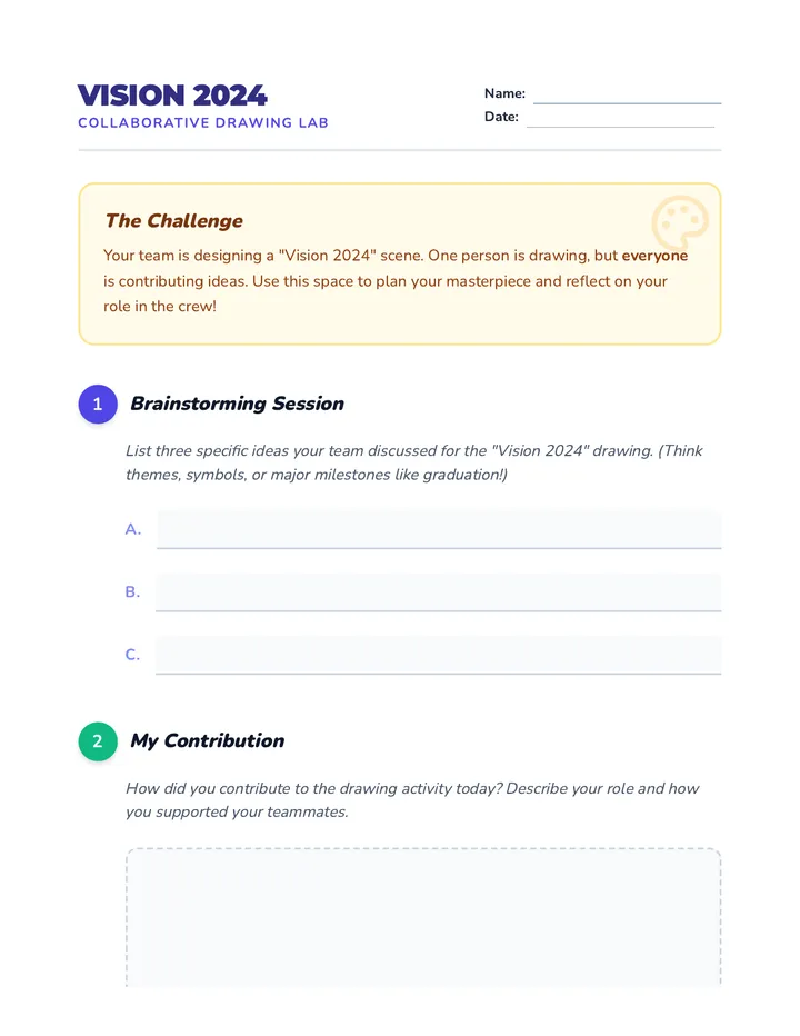 Drawing Activity Worksheet