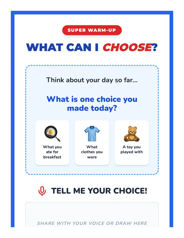 Choice Power Warm-Up