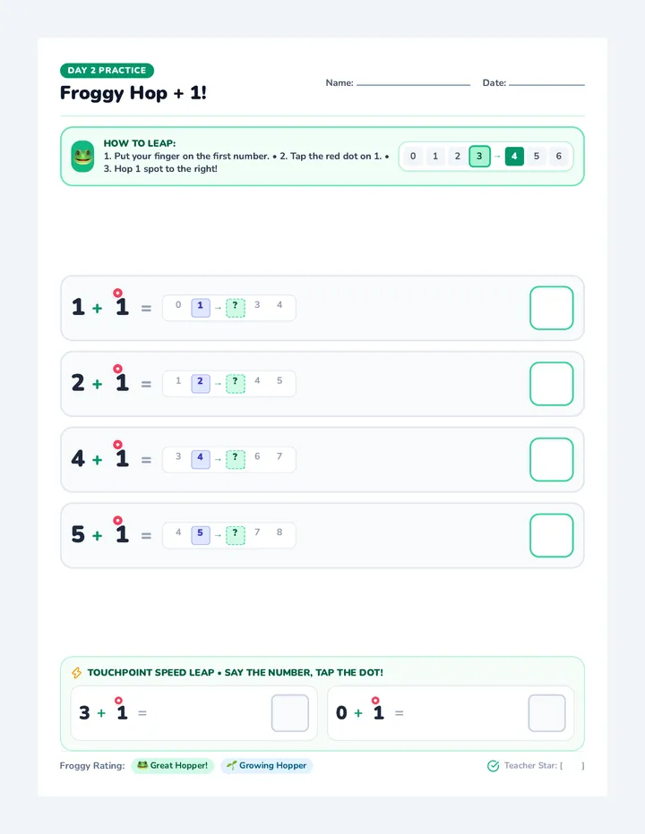 Number Line Practice Worksheet