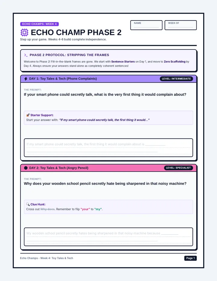 Echo Champ Tracker Phase 2