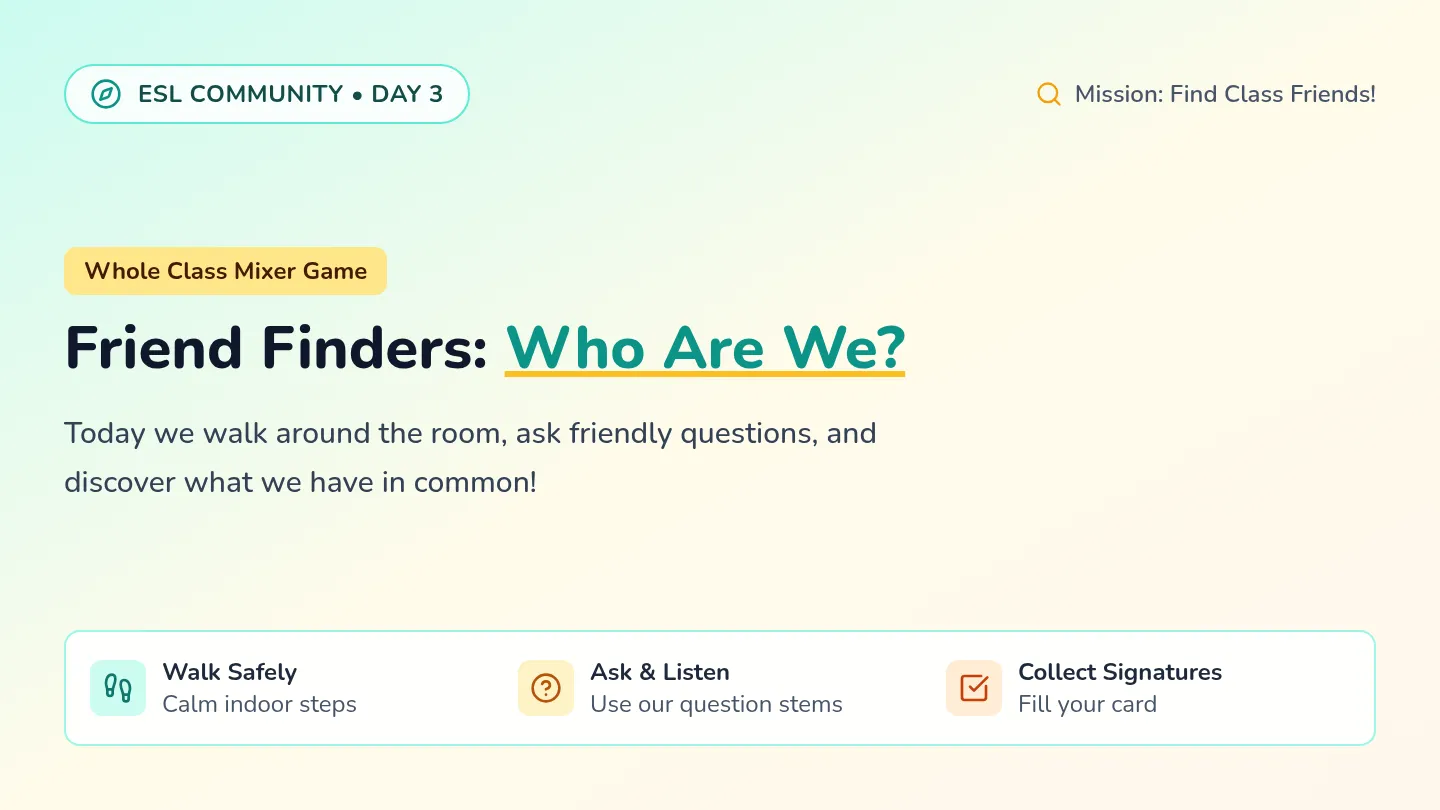 Classroom Interview Slides