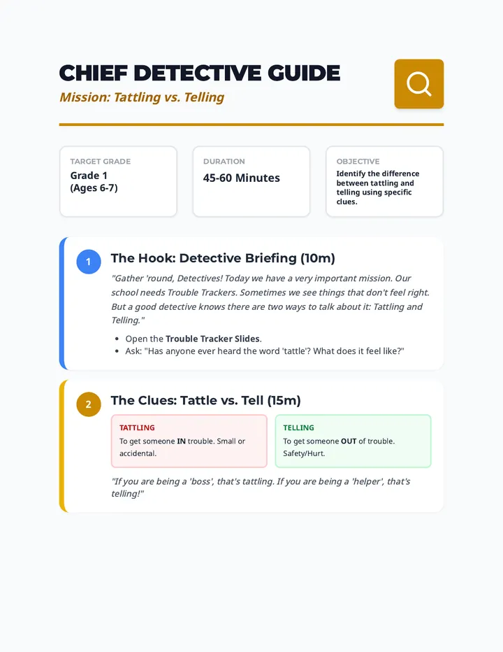 Chief Detective Guide