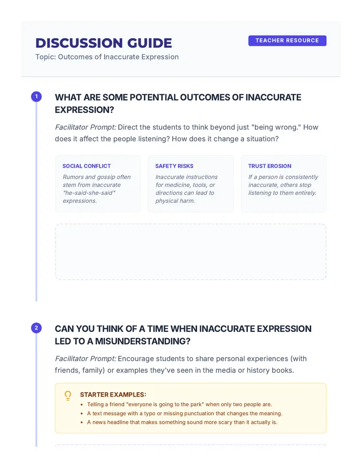 Outcomes Discussion Guide