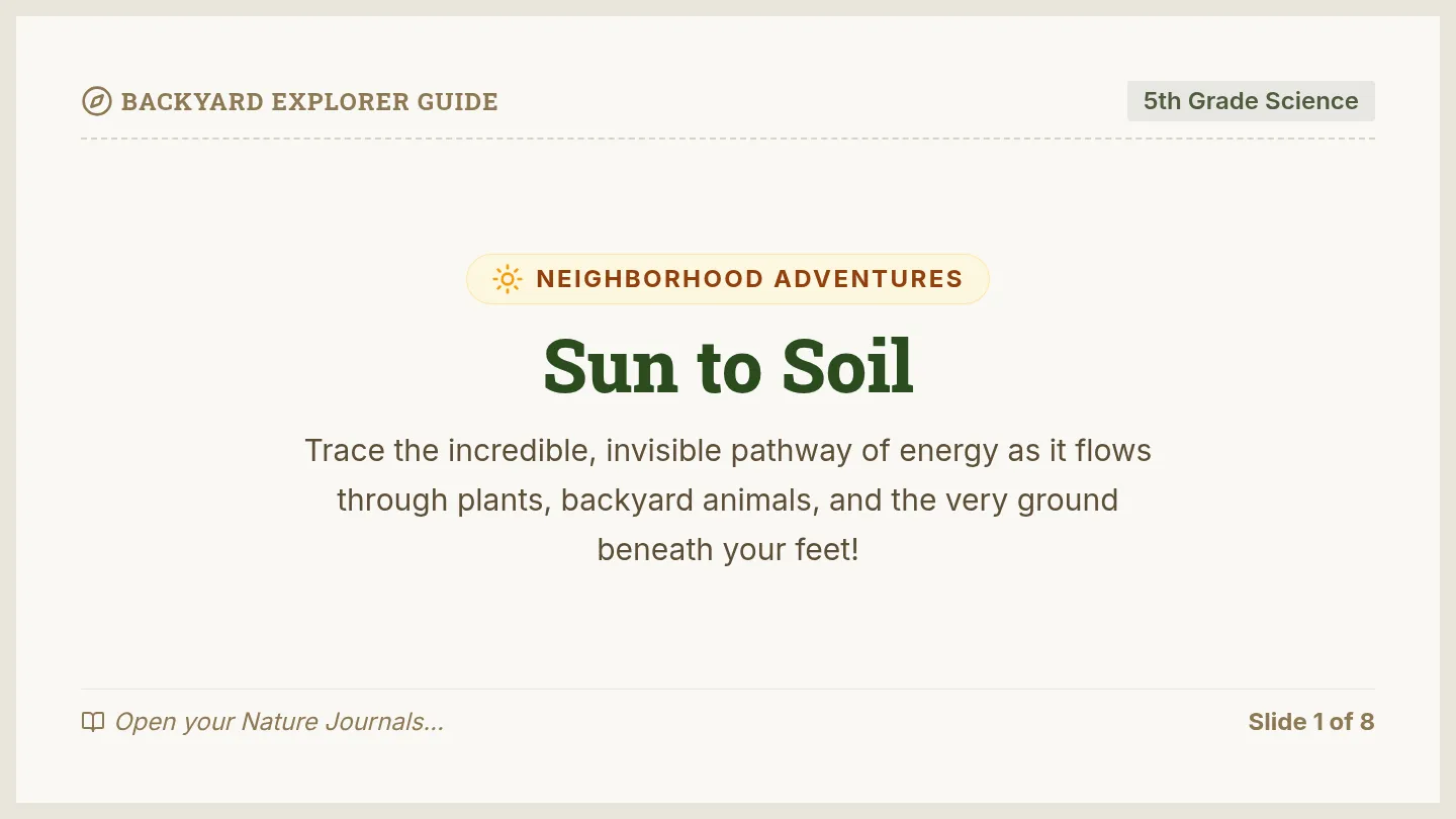 Sun to Soil Slides