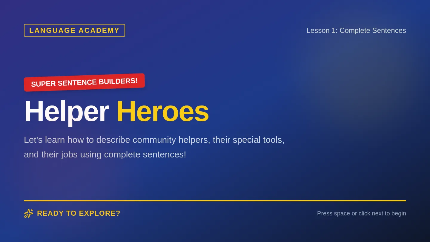 Helper Heroes Slides