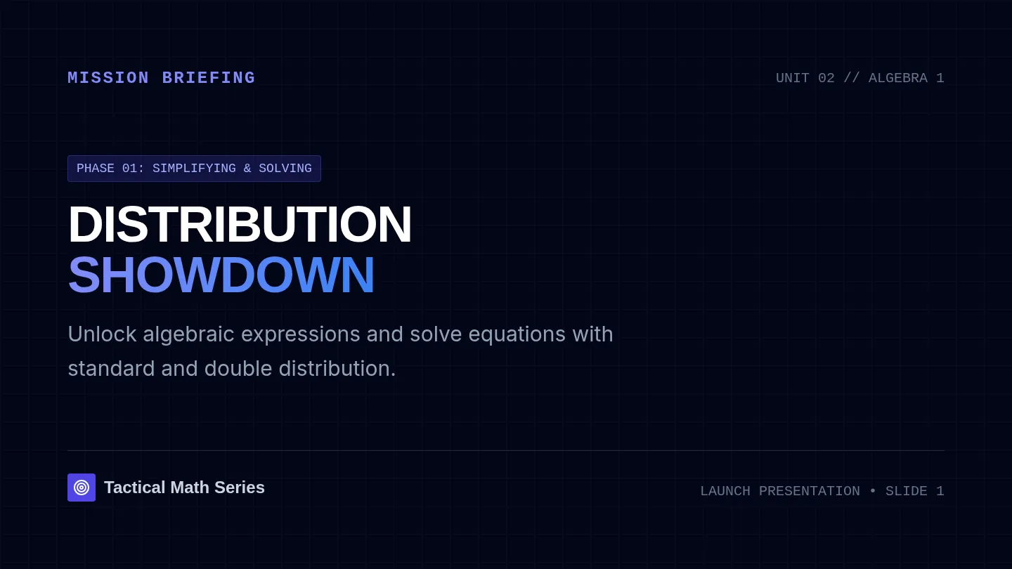 Distribution Showdown Slides
