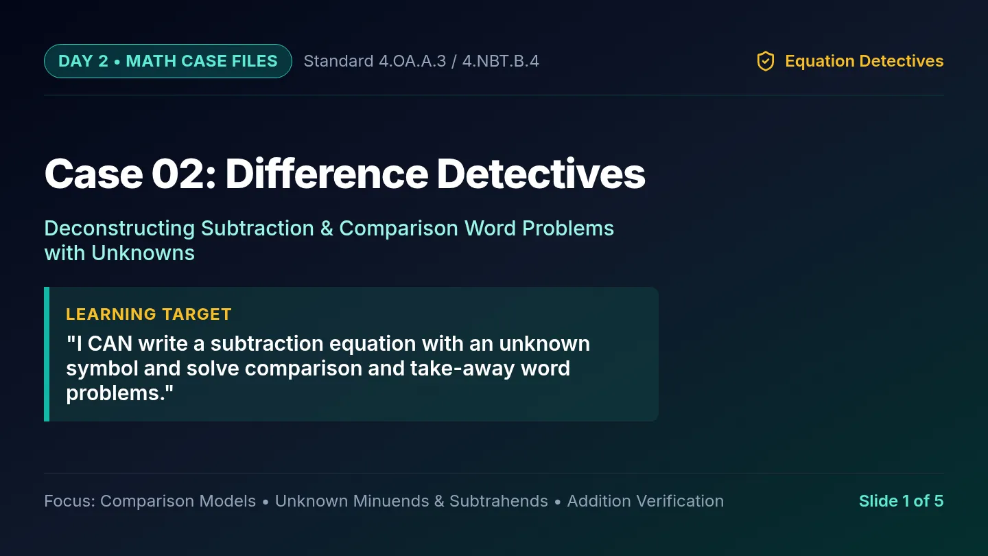 Difference Detectives Slides