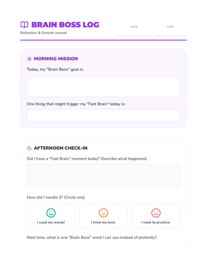 Brain Boss Reflection Journal