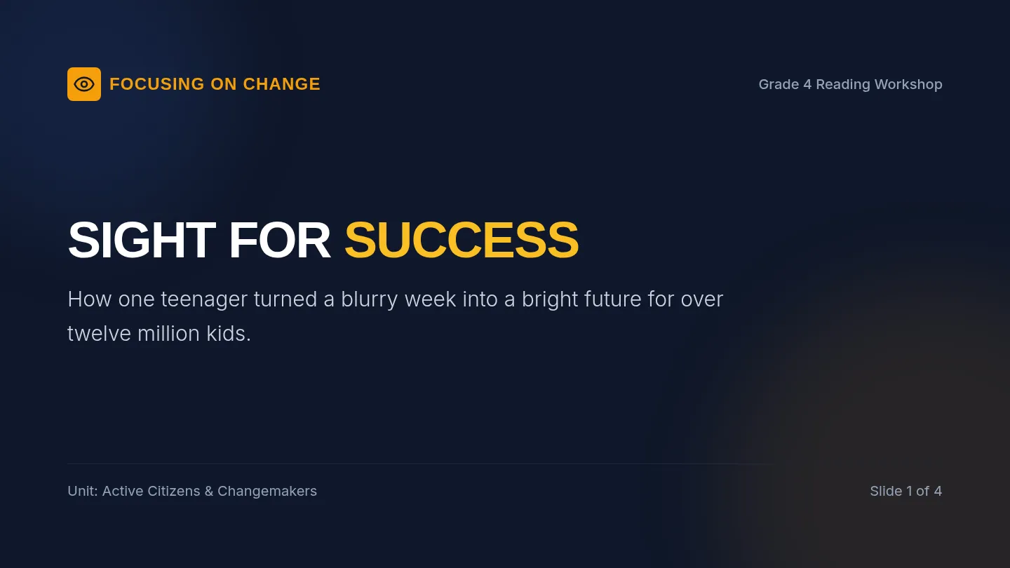 Sight for Success Slides