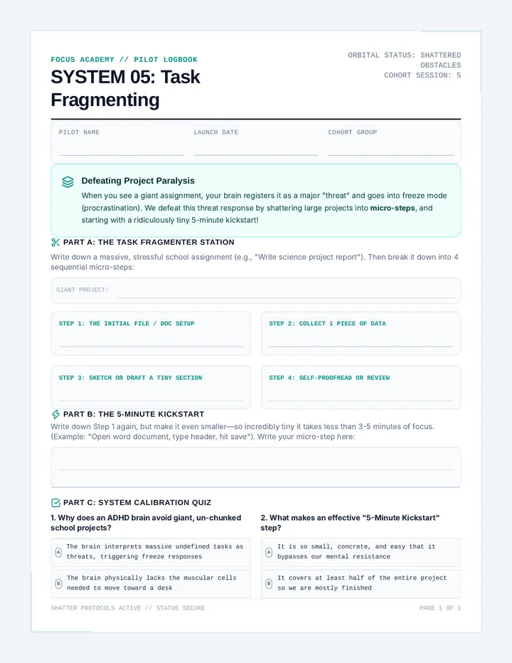 Chunking Champions Student Workbook