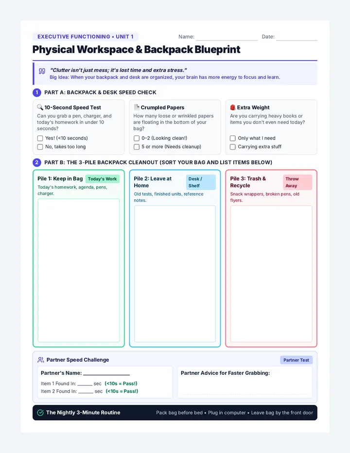 Chaos Control Student Workbook