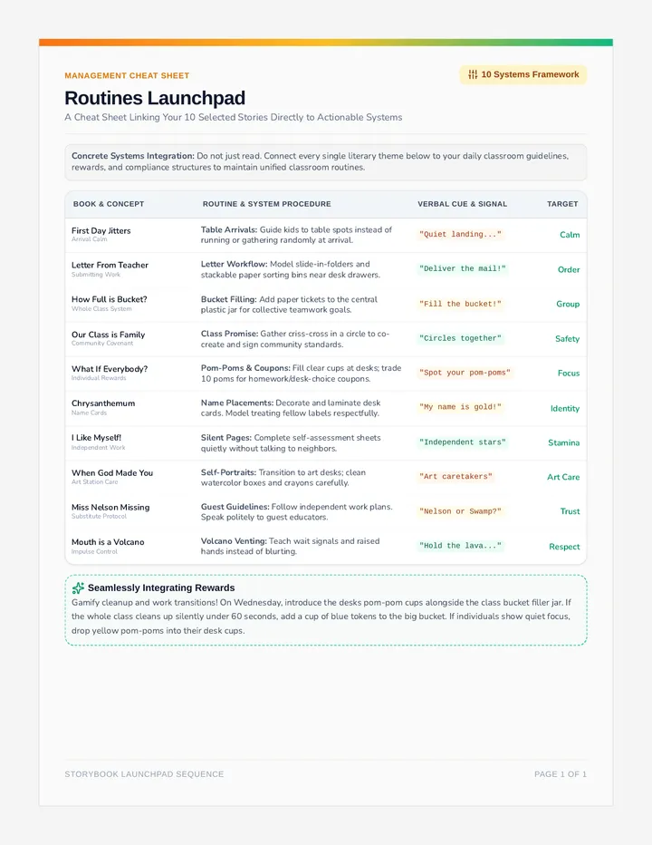 Routines Launchpad Checklist