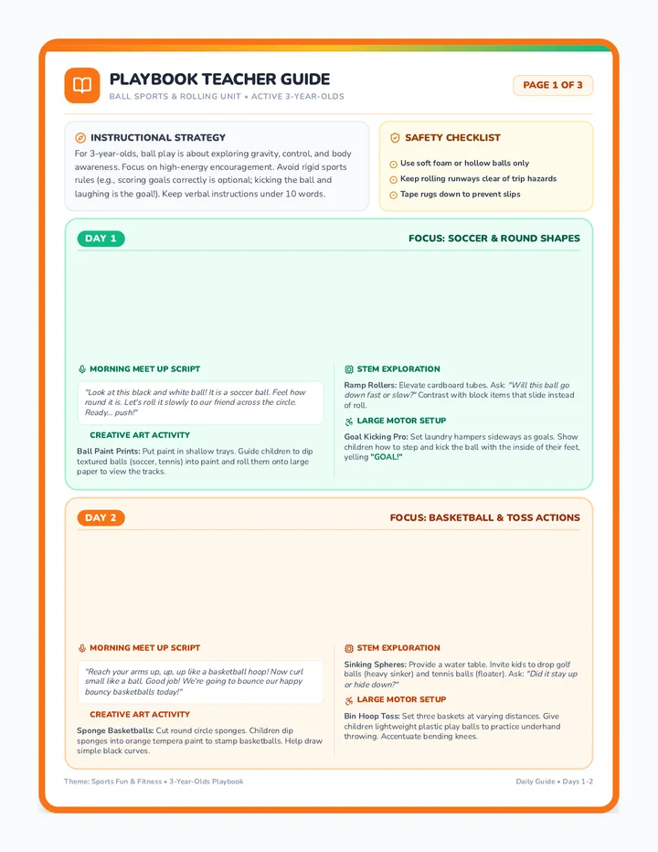 Playful Playbook Teacher Guide