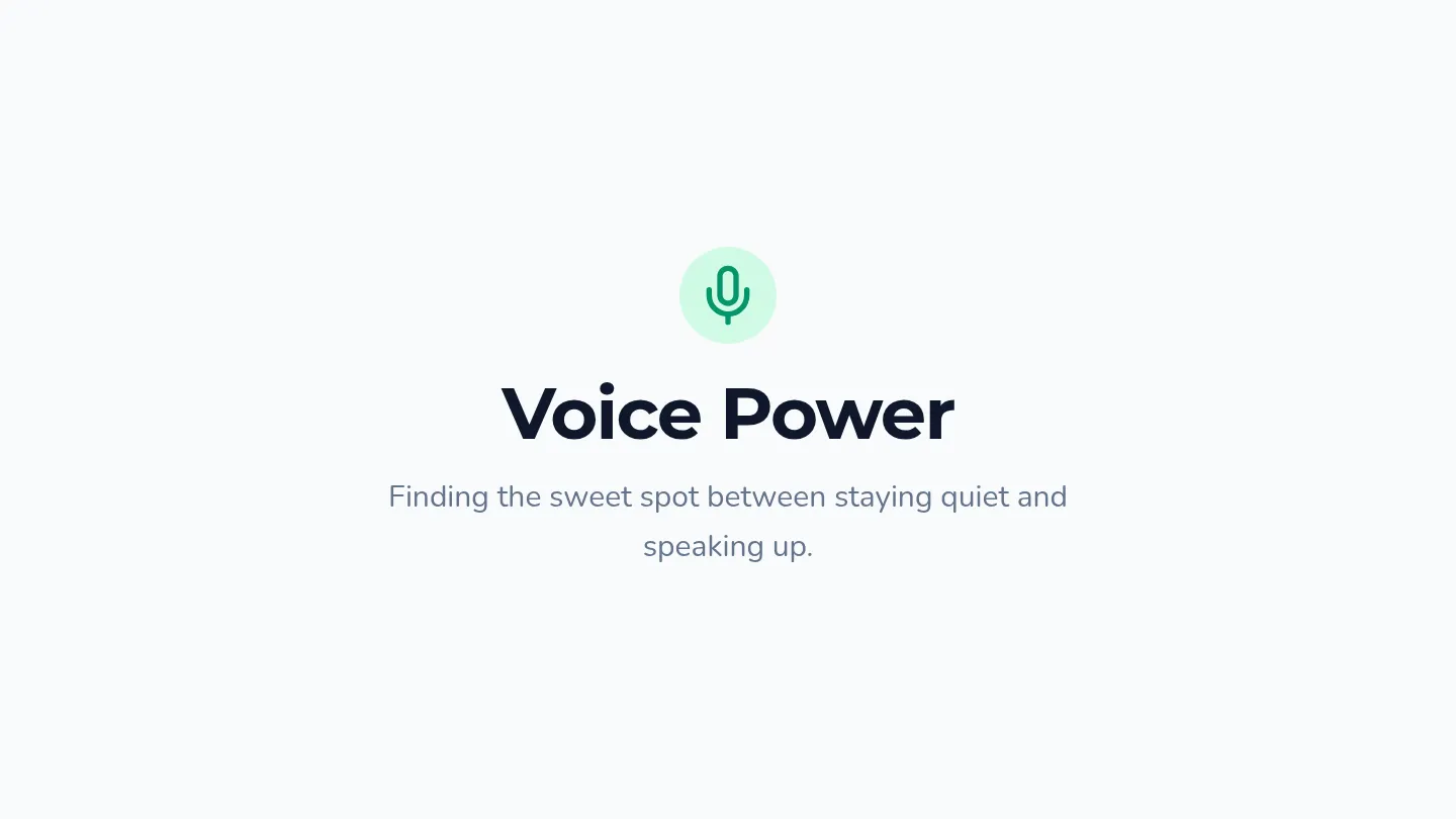 Voice Power Presentation