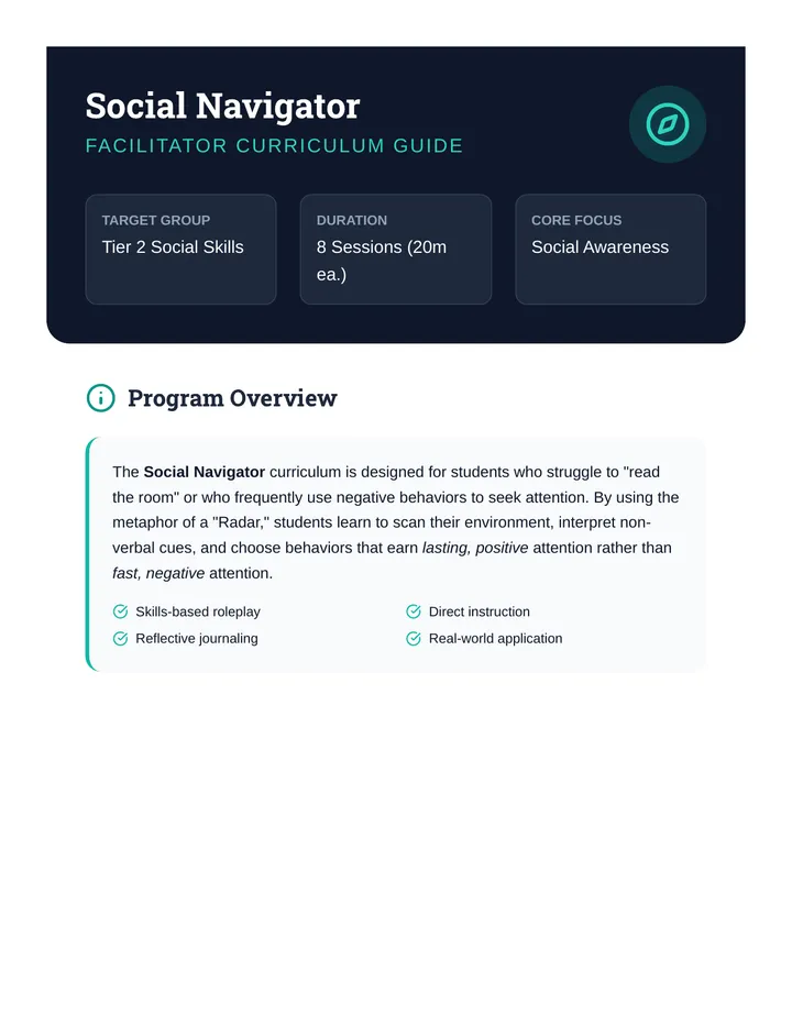 Social Navigator Facilitator Guide