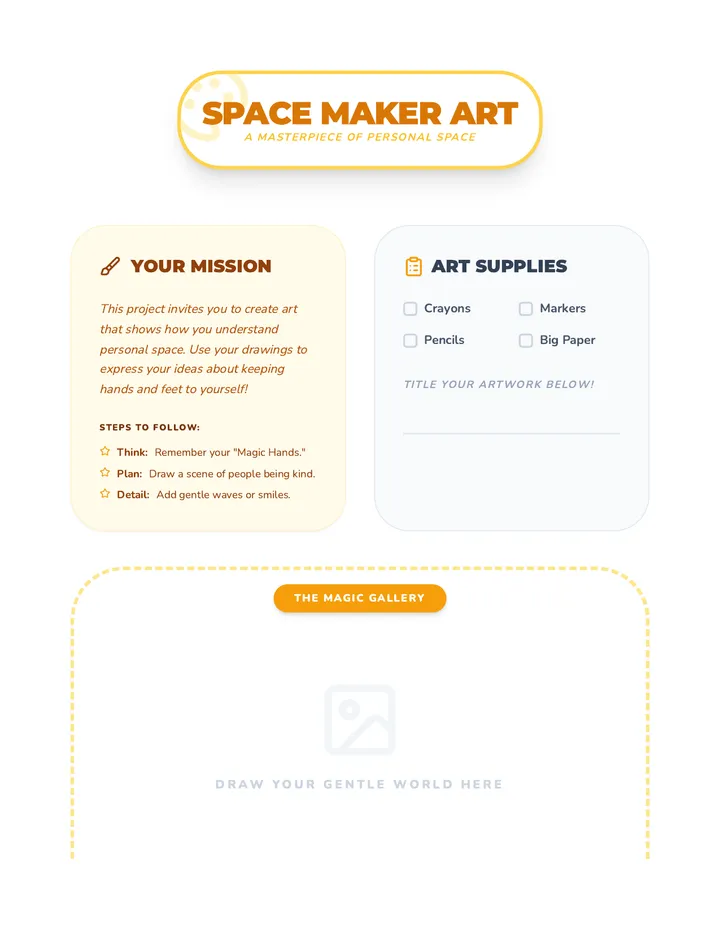 Personal Space Art Project Guide