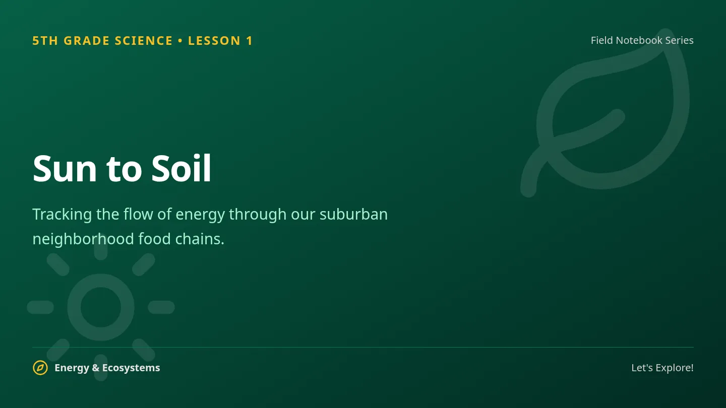 Sun to Soil Slides