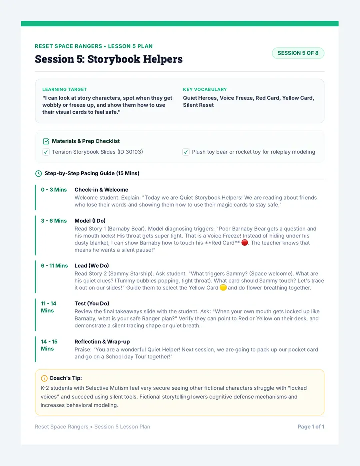 Session 5 Lesson Plan