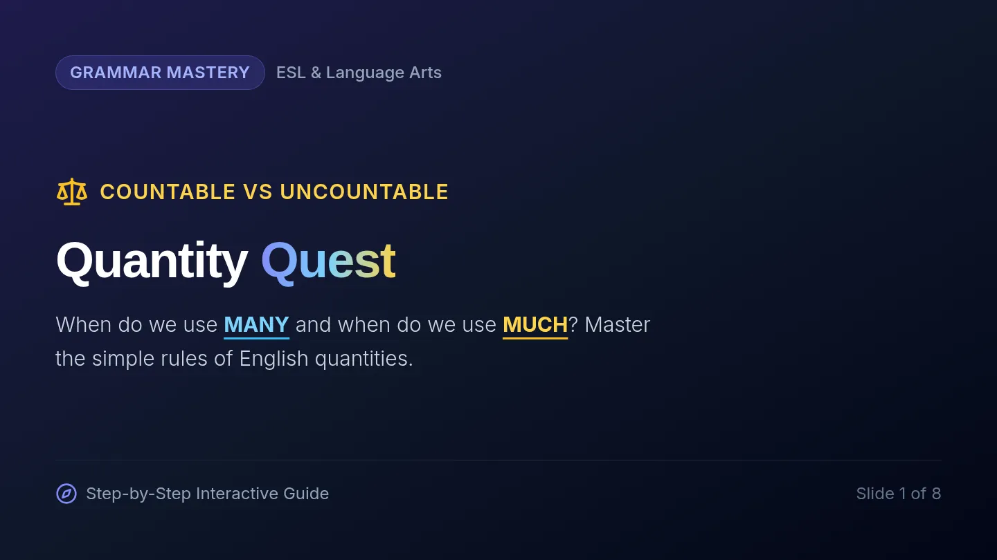 Quantity Quest Slides