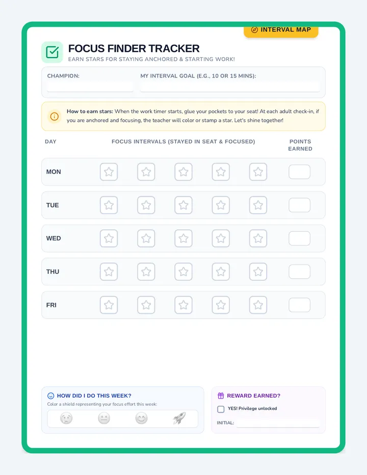 Focus Finder Tracker