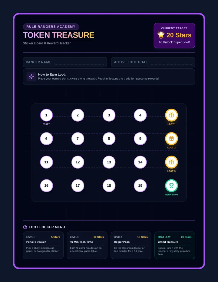 Token Treasure Board