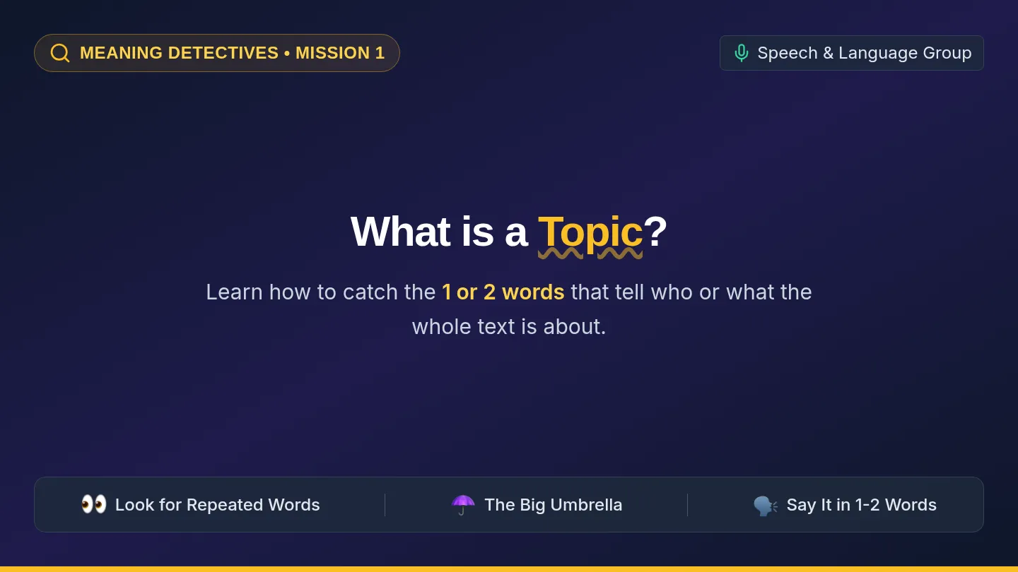 Topic Spotters Slide Deck