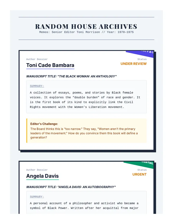 Manuscript Pitch Scenarios
