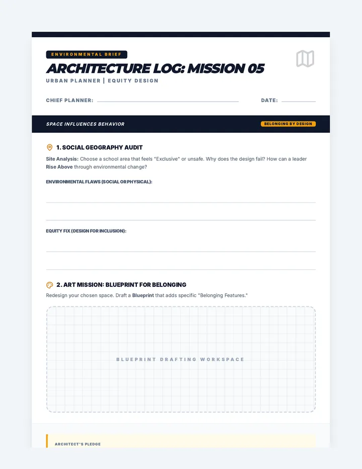 Rising Above Planner Activity Sheet