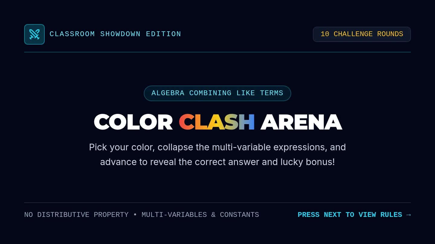 Color Clash Arena Slides