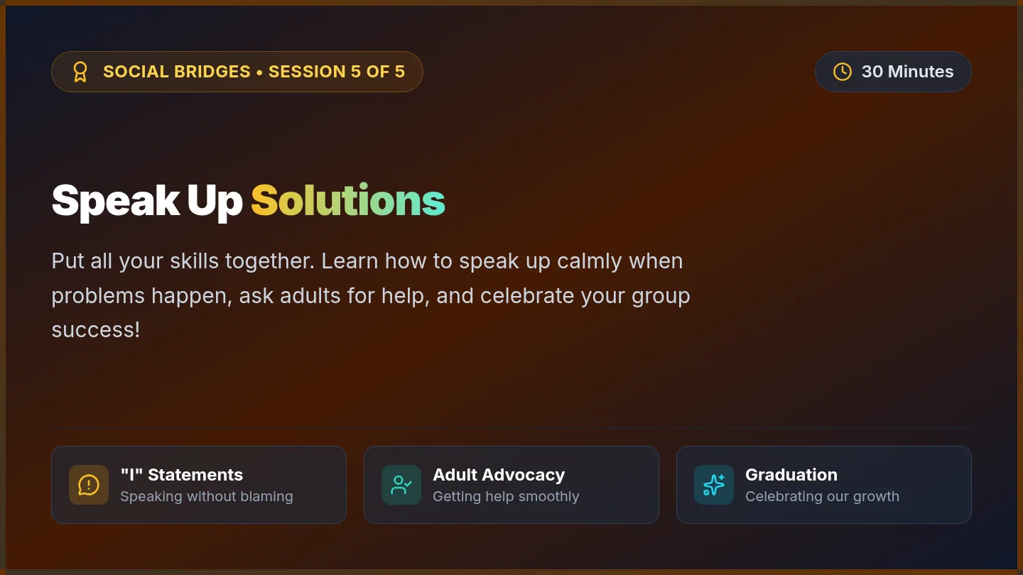 Speak Up Solutions Slides