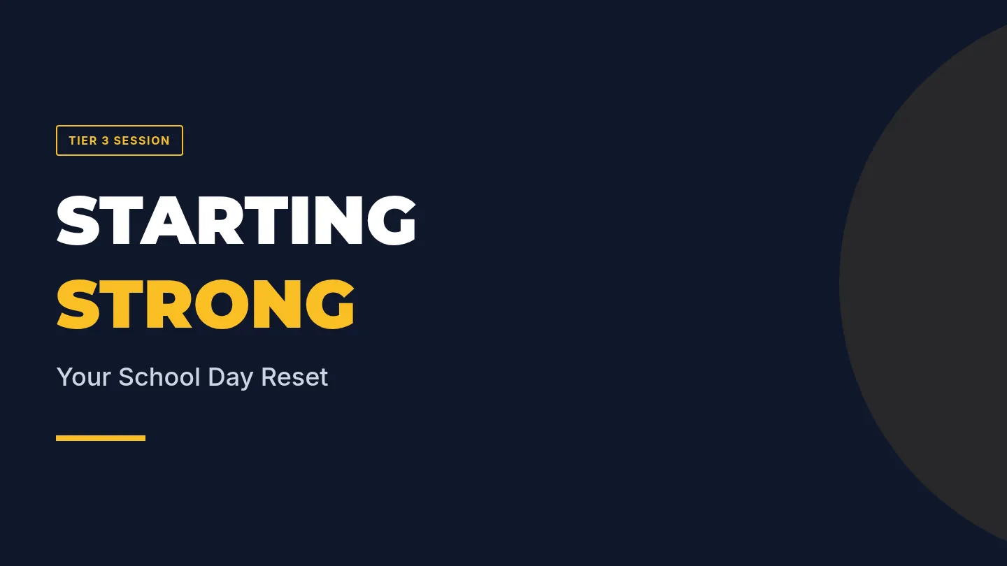 Starting Strong Presentation Slides