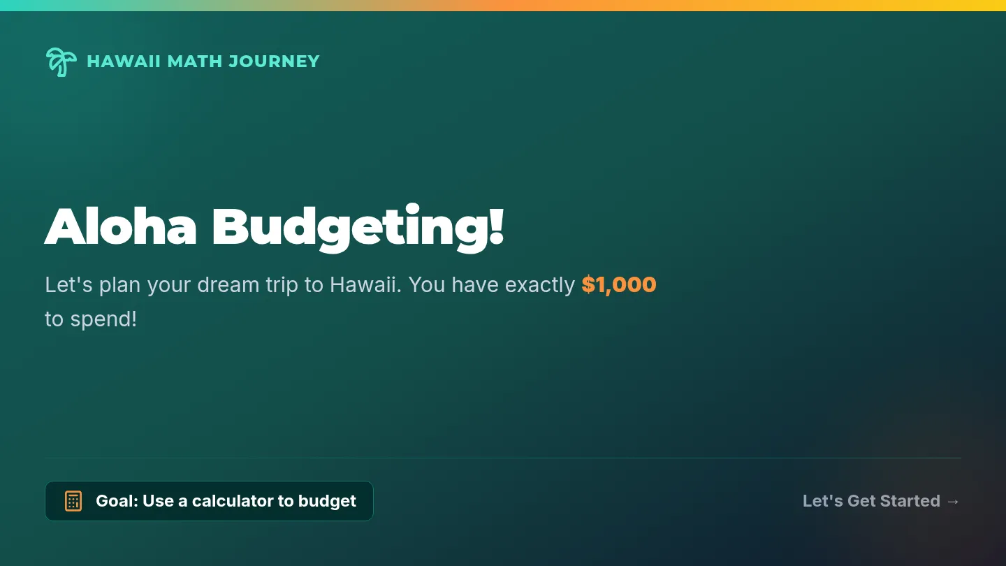 Aloha Budget Slides