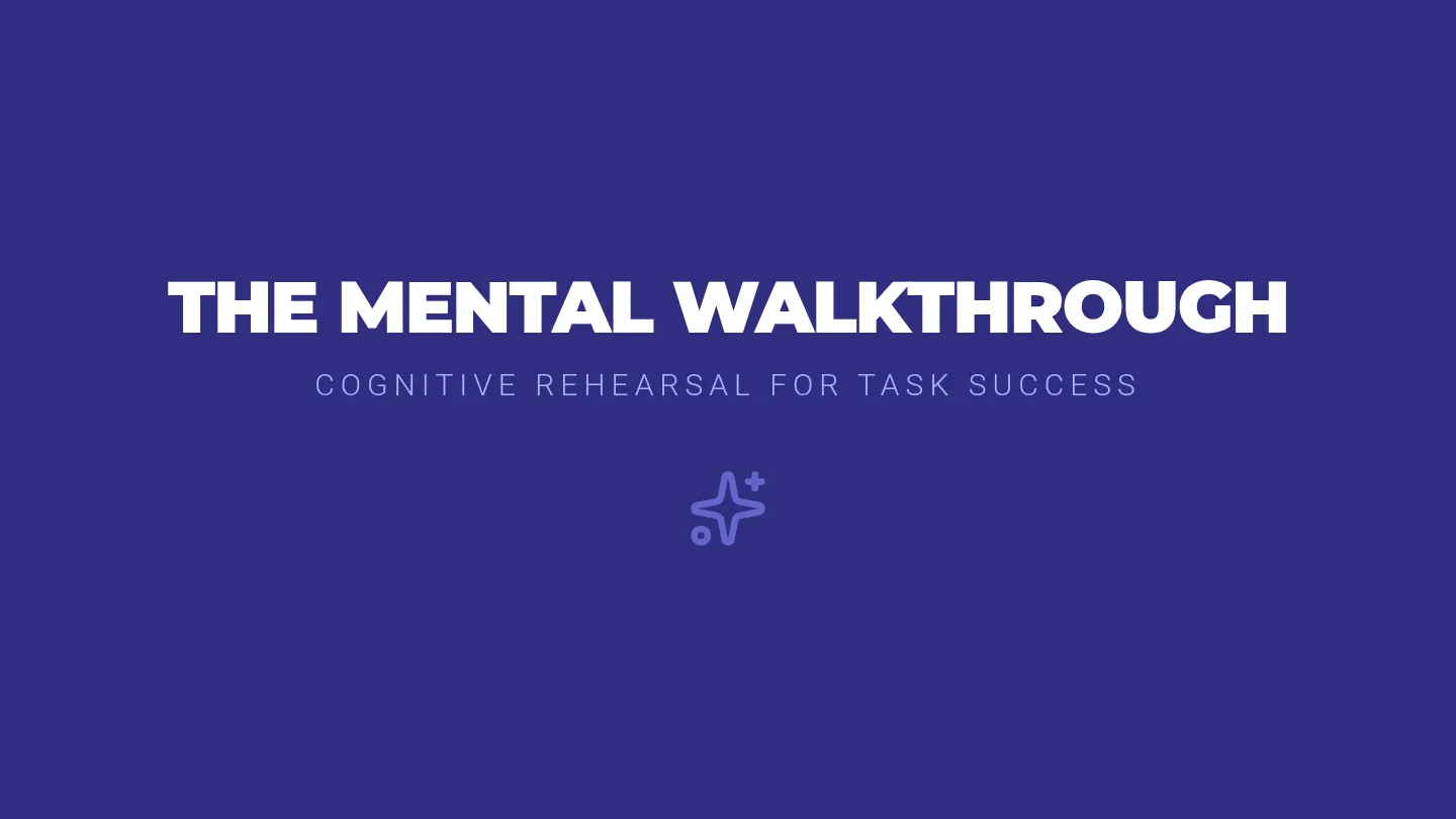 Mental Walkthrough Slides