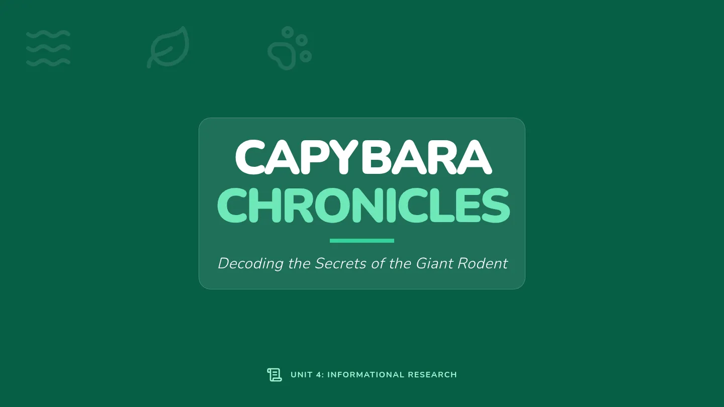 Capybara Fact Finding Slides