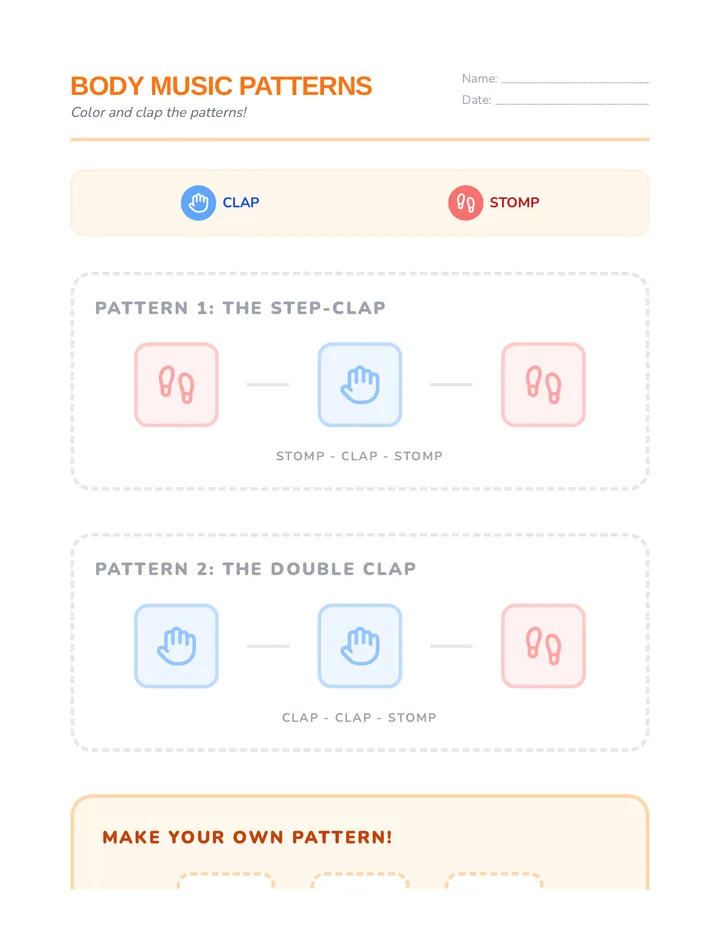 Rhythm Echo Worksheet