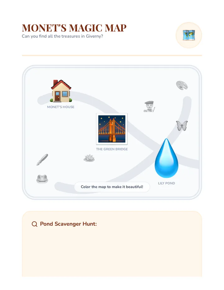 Garden Explorer Map Worksheet