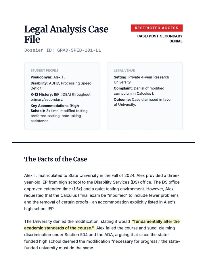 Denied Case Analysis Worksheet