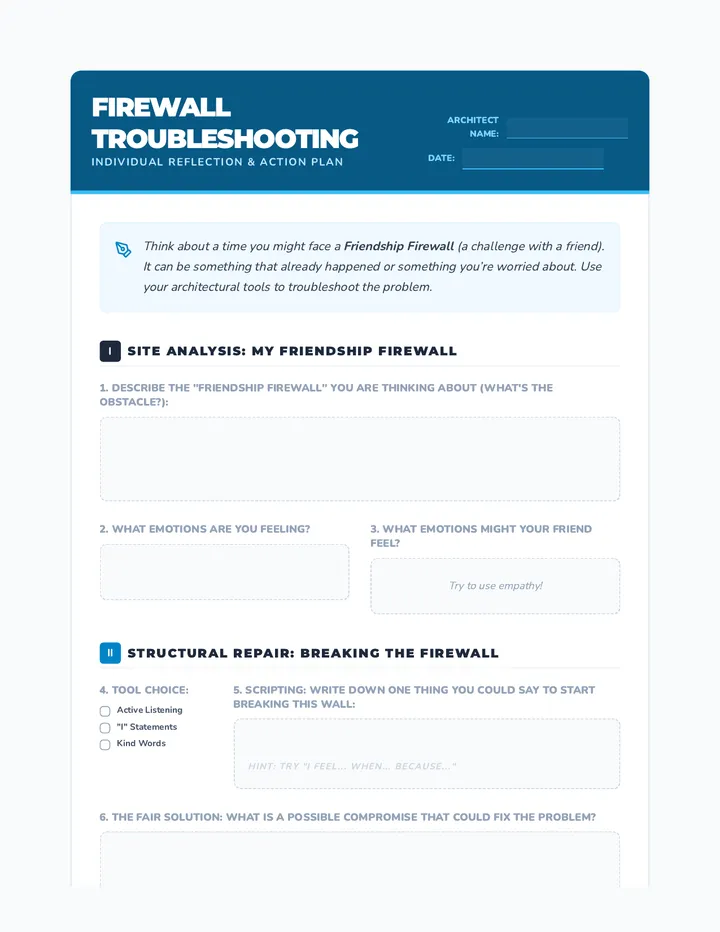 Firewall Troubleshooting Worksheet