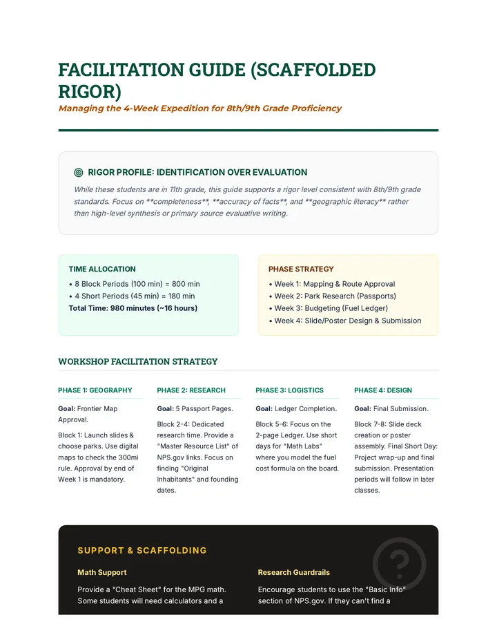 Wilderness Facilitation Guide Guide