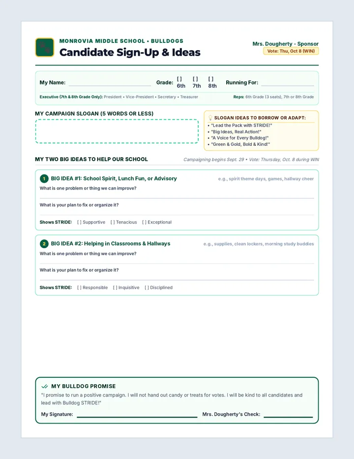 Campaign Trail Packet