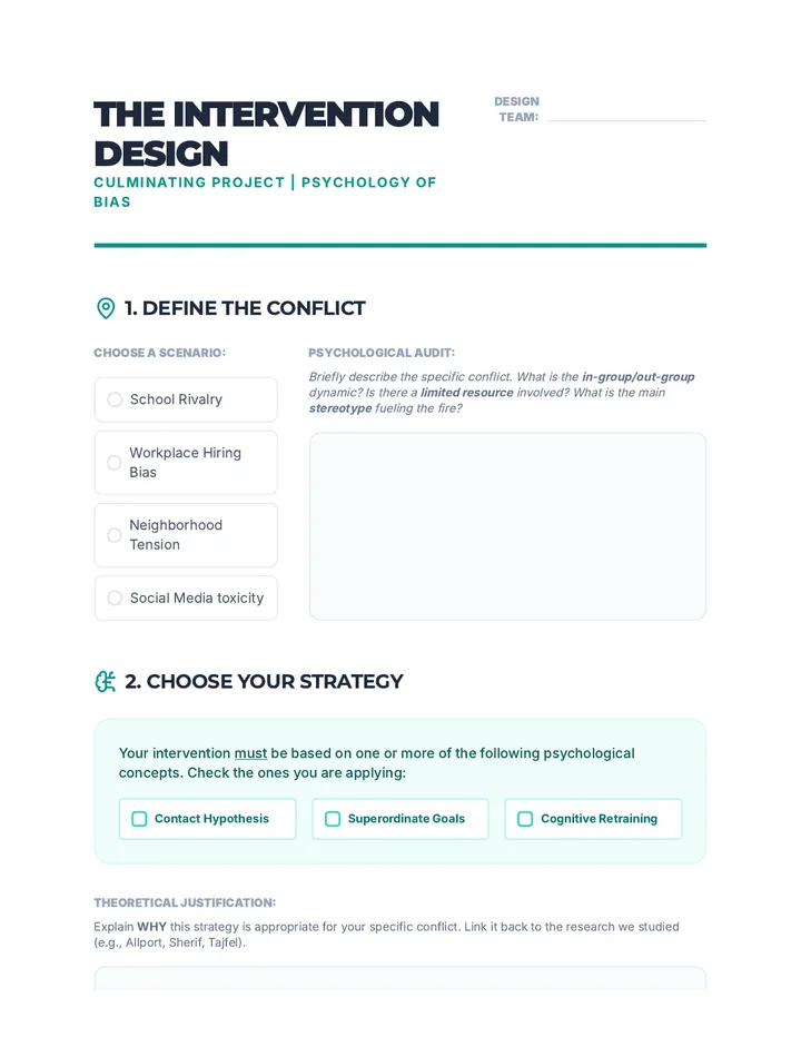 Intervention Design Project