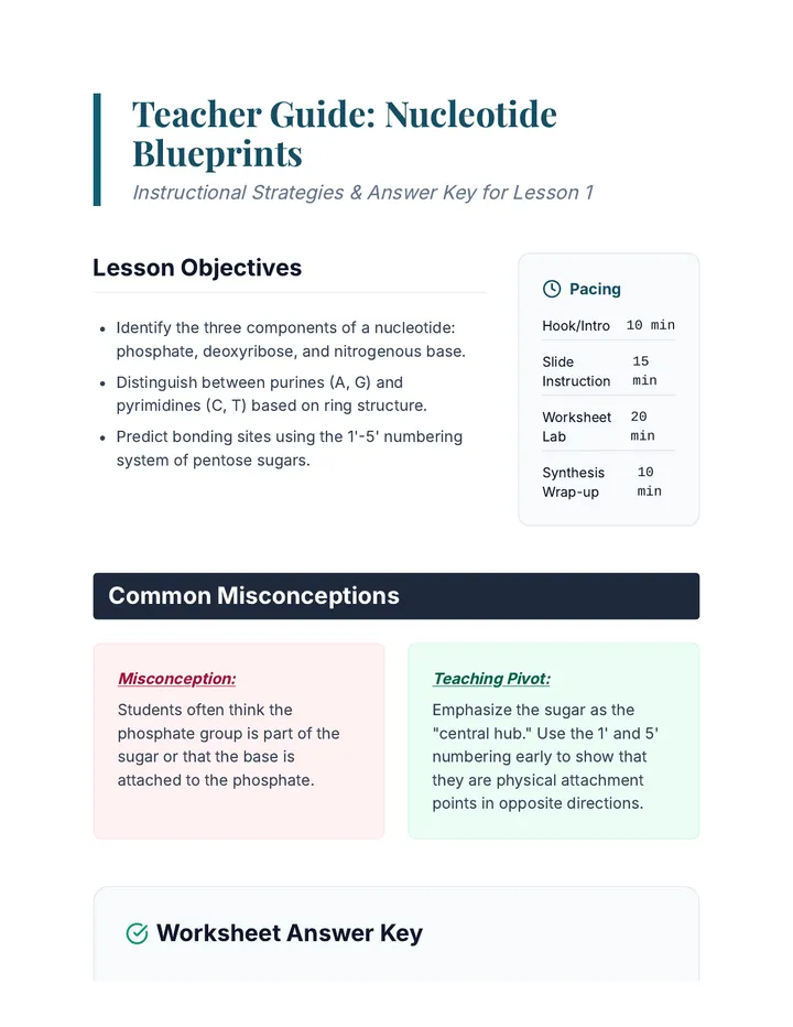 Chemical Bonds Teacher Guide