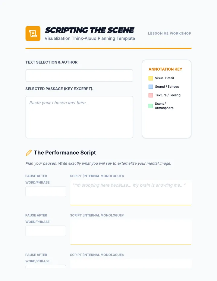 Sensory Scripting Planner