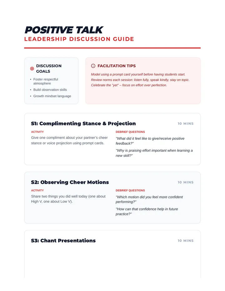 Coachs Discussion Guide