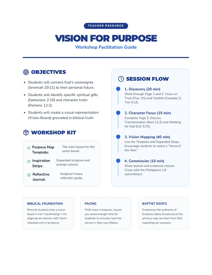 Vision Workshop Teacher Guide