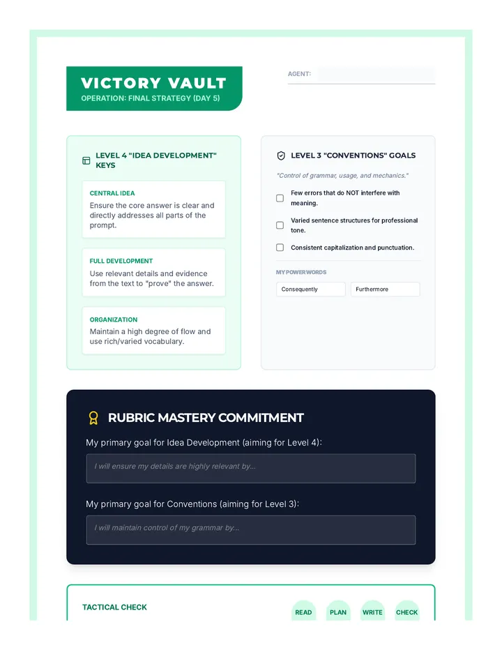 Victory Vault Playbook