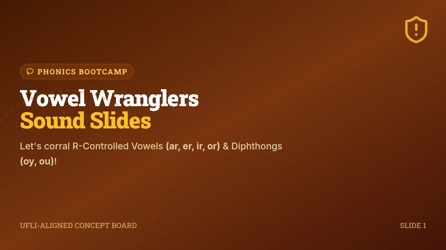 Vowel Wranglers Sound Slides