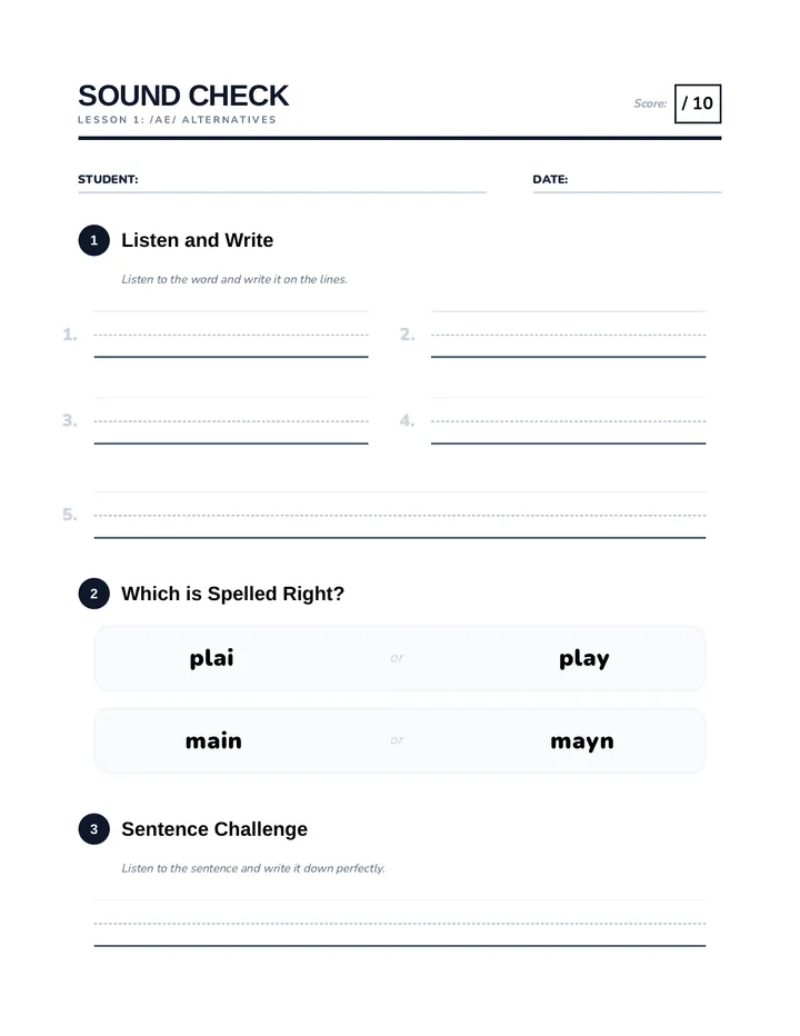 Sound Check Quiz